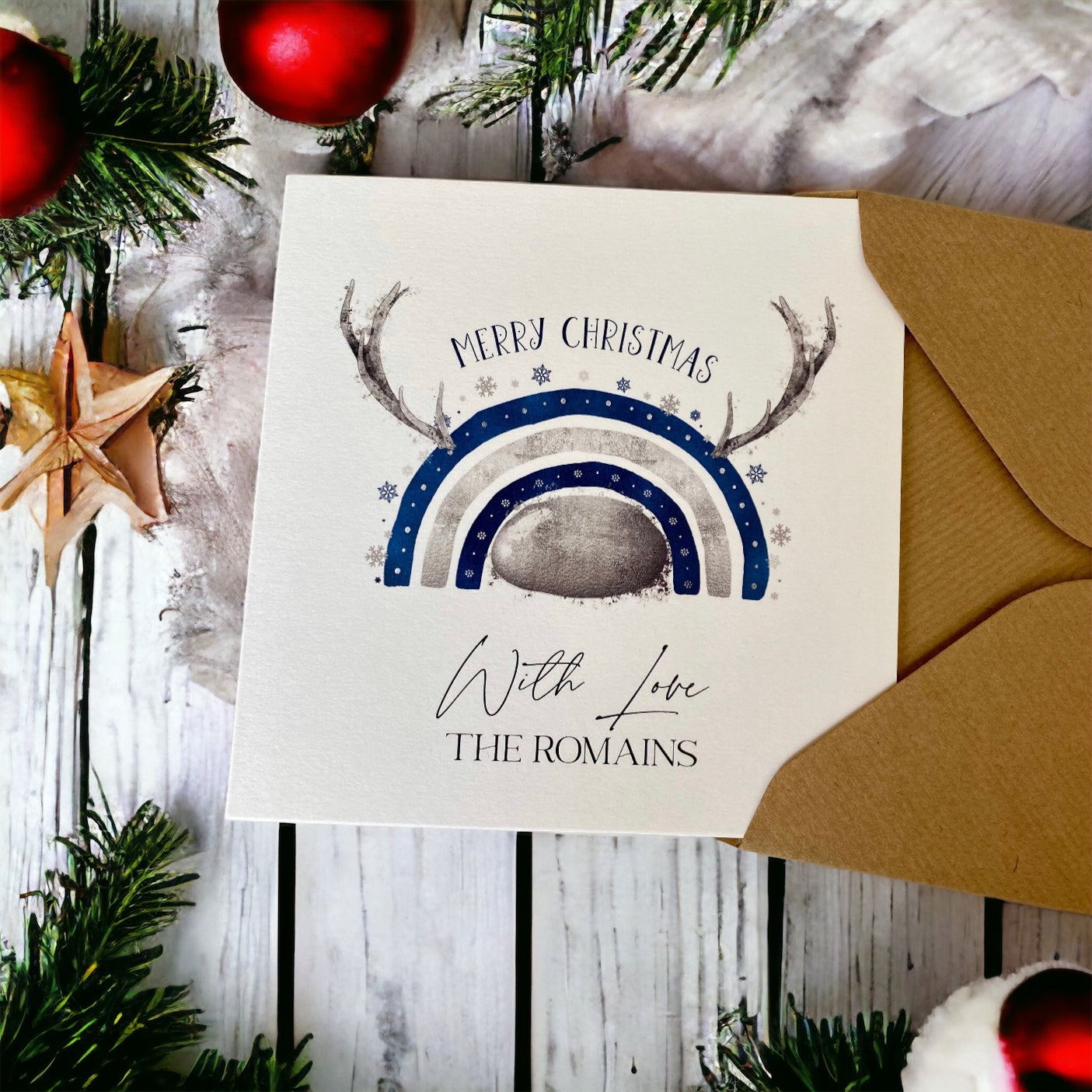 Personalised Christmas Cards , Pack of 10 , Family Christmas Card