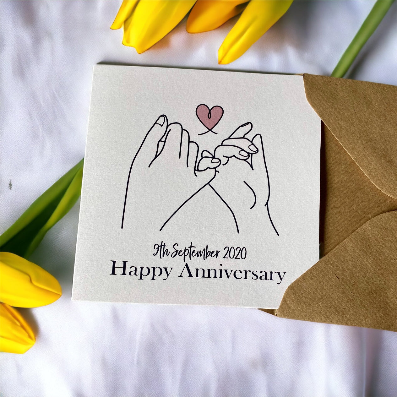 Personalisec Anniversary Wedding Card