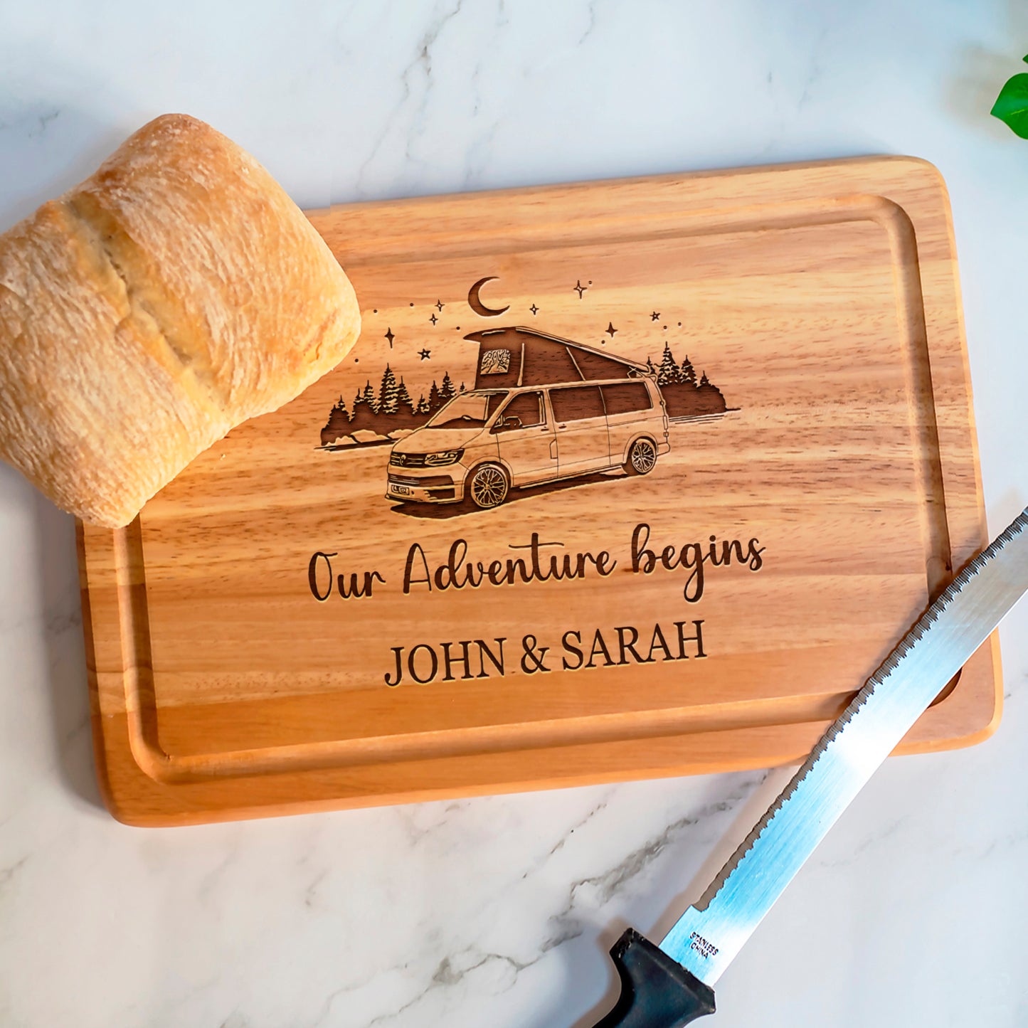 Personalised Pop Top Campervan Board, Camping Board, Rectangle Cutting Board, Chopping Boards