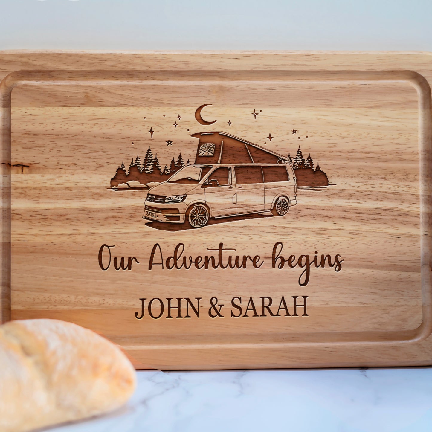Personalised Pop Top Campervan Board, Camping Board, Rectangle Cutting Board, Chopping Boards