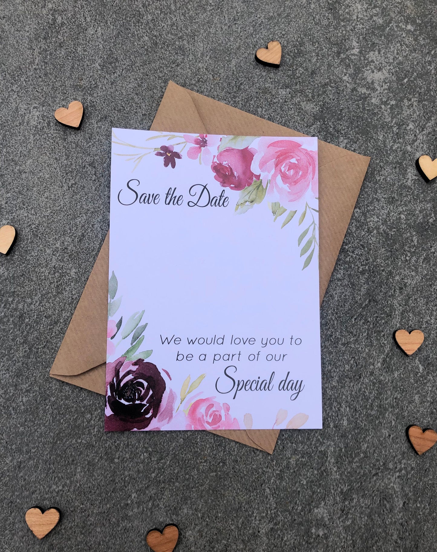 Wedding Announcement Save the Date or Evening Invitations