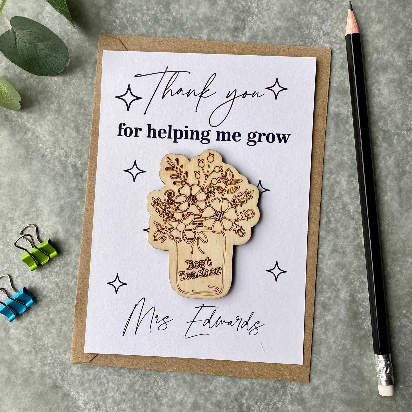 Thank You Teacher Card