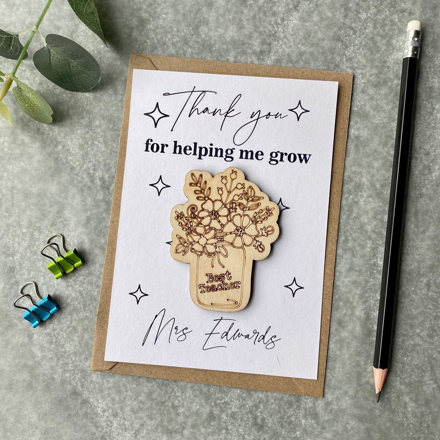 Thank You Teacher Card