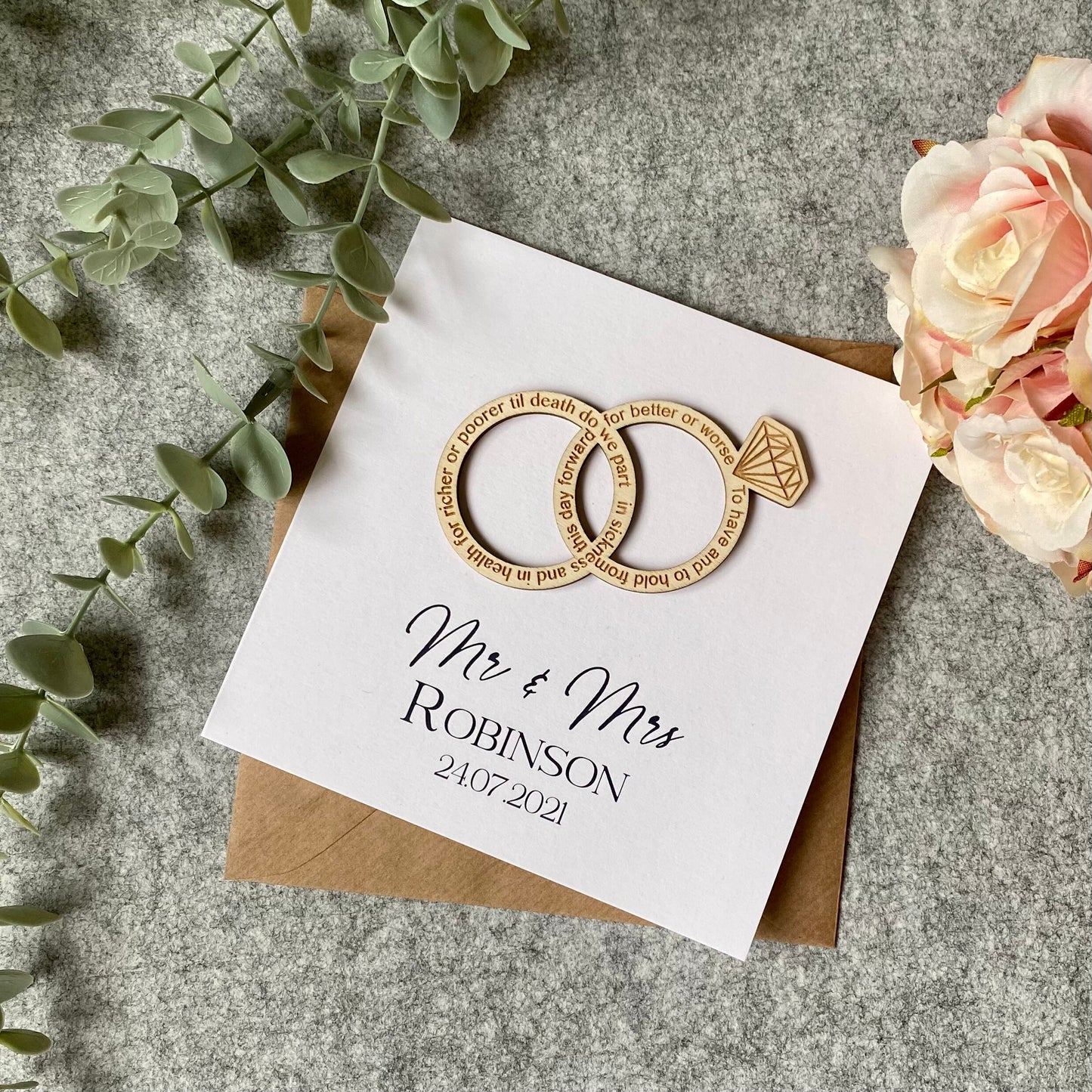 Personalised Wedding Card