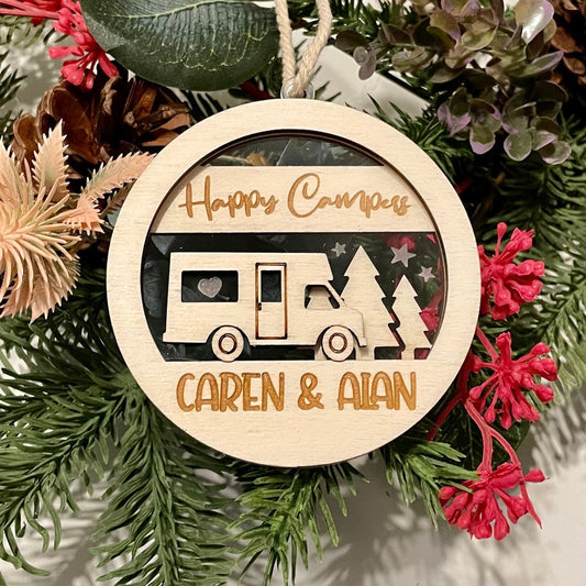 Personalised Motor Home Christmas Decoration