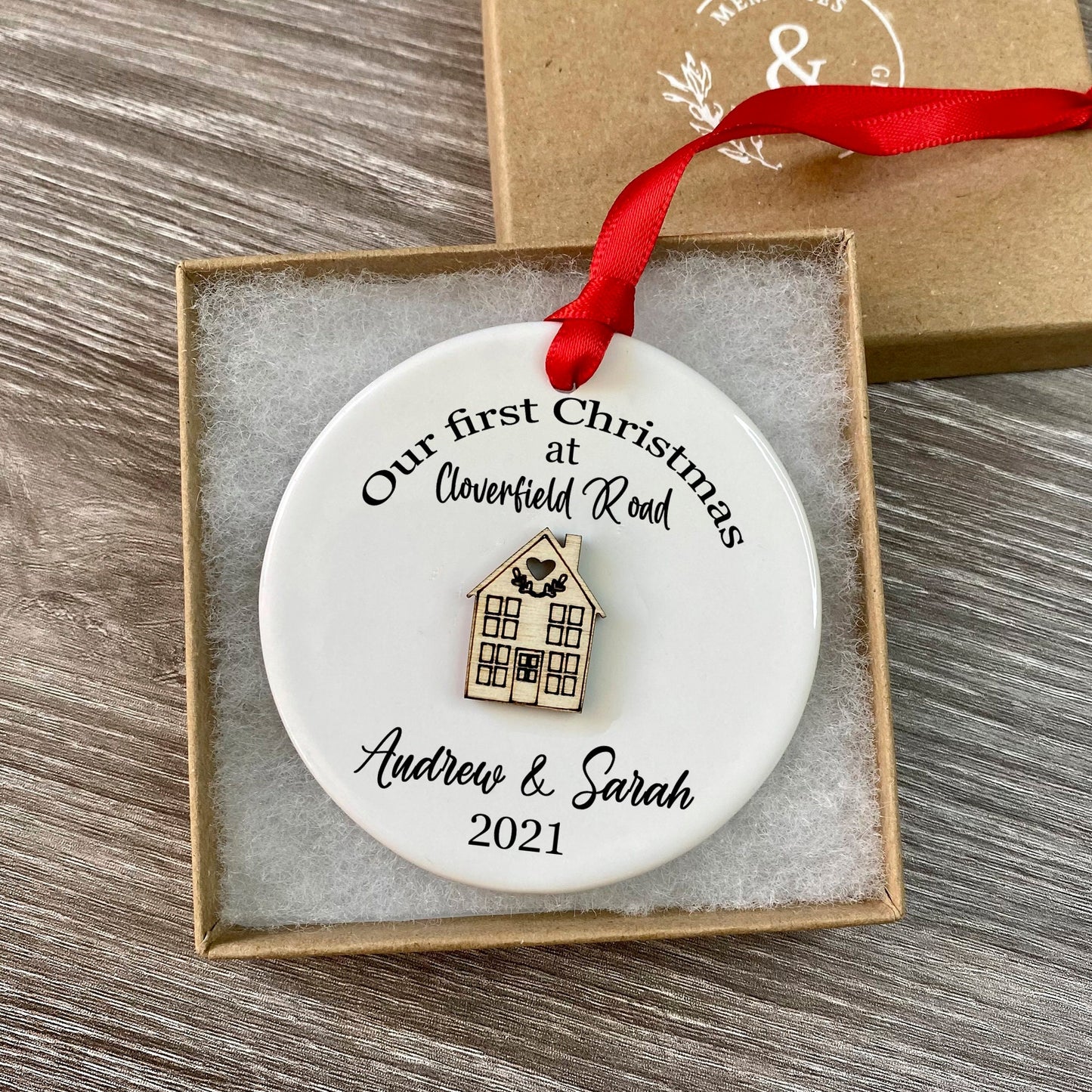 Personalised Our First Christmas New Home