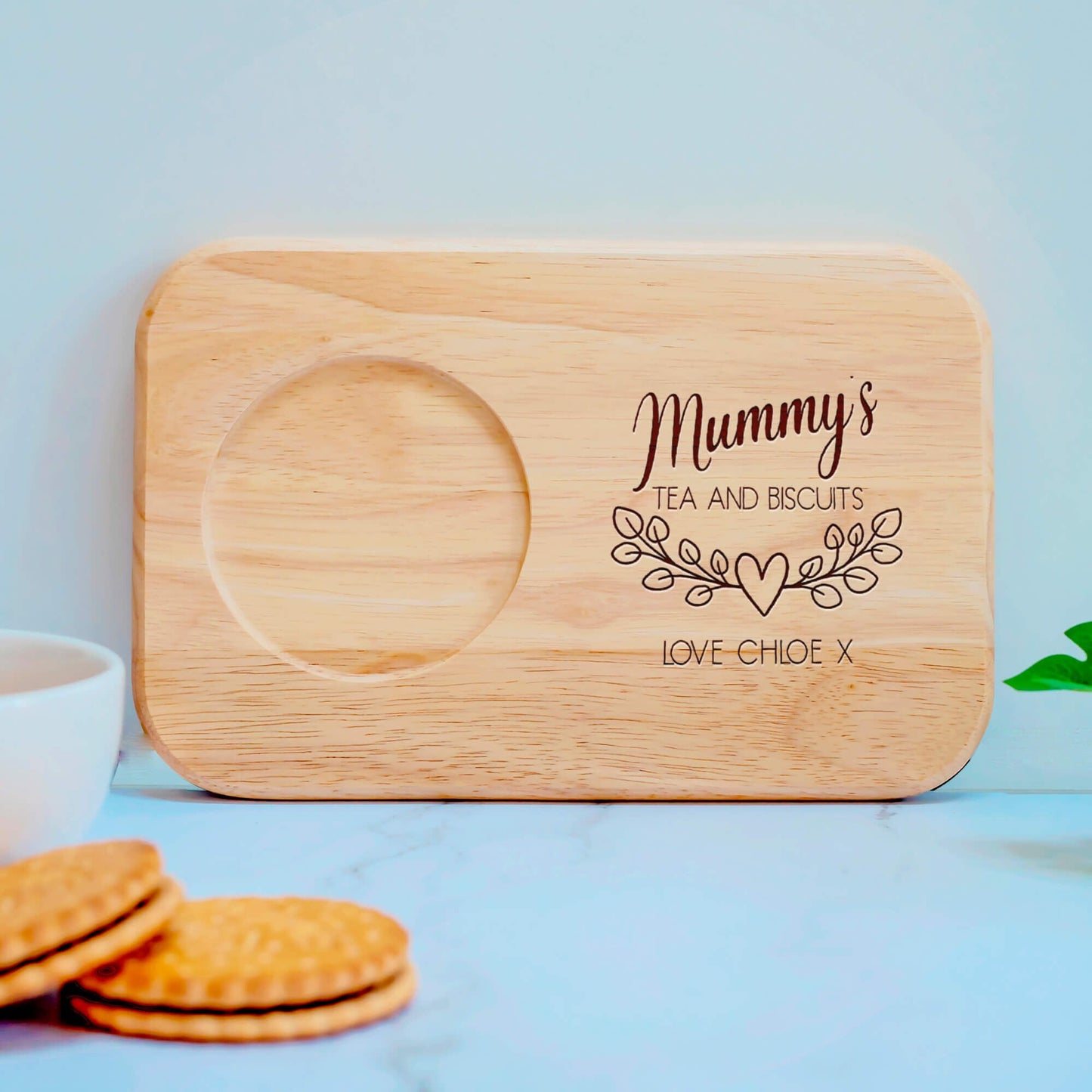 Personalised Floral Tea Tray