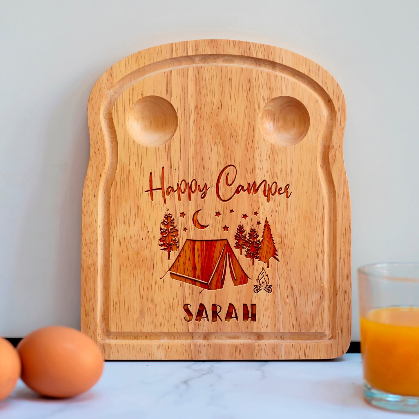 Happy Camper Breakfast Board
