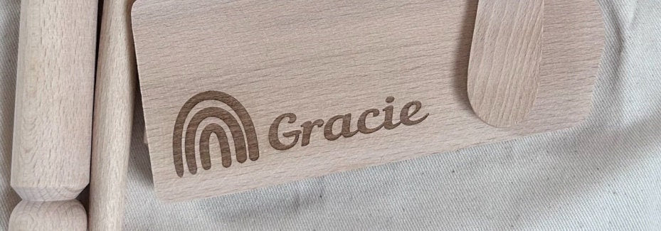 Personalised Children's Apron, Embroidered Rainbow Apron, Kid's Baking Gifts, Gifts for Her, Kids Apron, Baking Set, Child baker