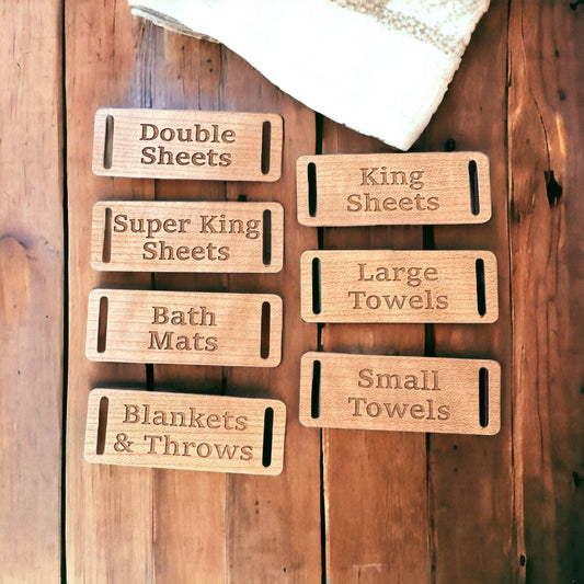 Personalised Wooden Basket Tags