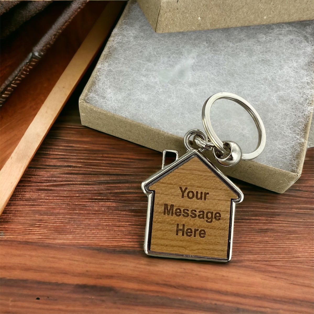 Personalised First Home Keyring, New Home Gift, New House Keyring, Housewarming Gift, Couples Gift