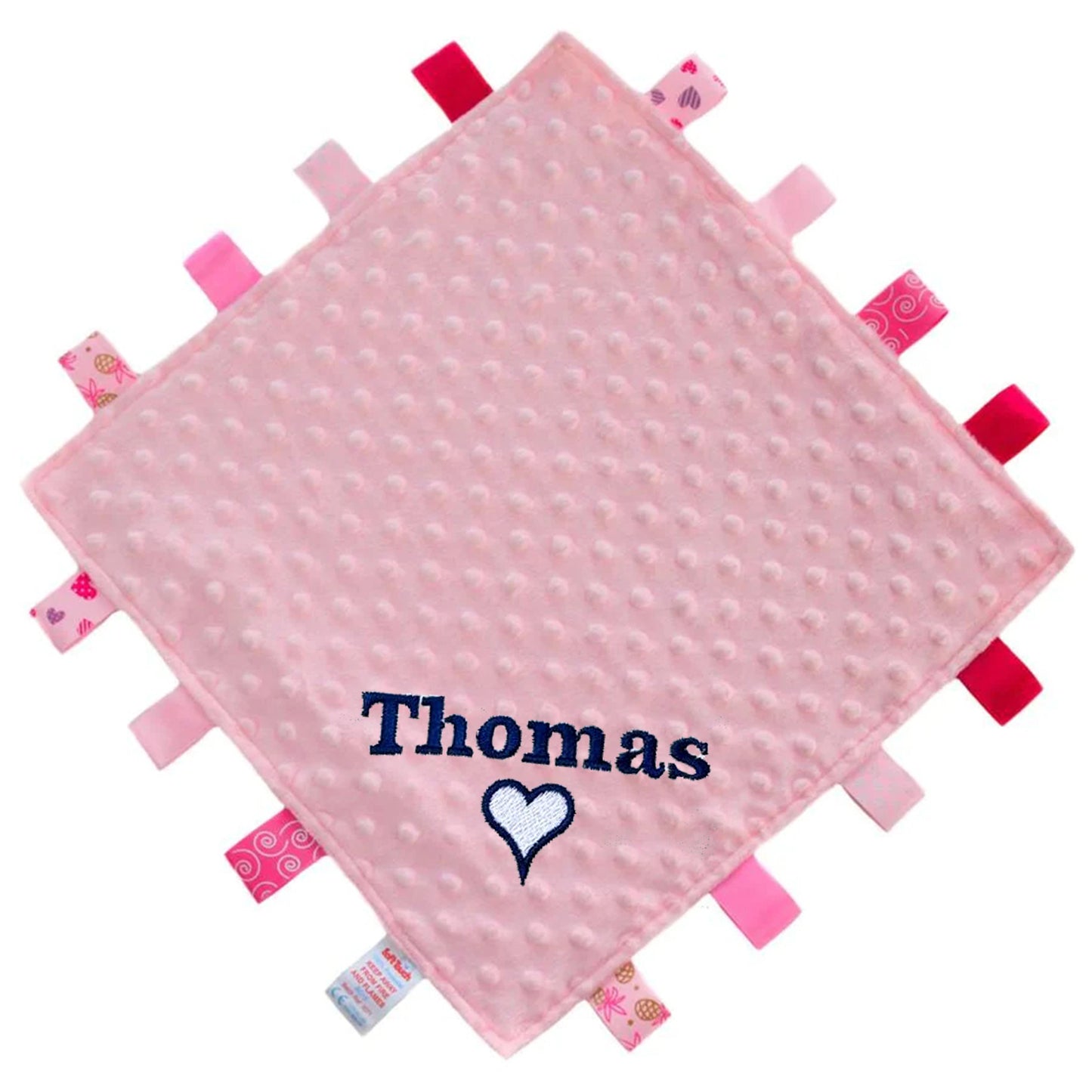 Personalised Baby Comforter Blanket Embroidered Gift