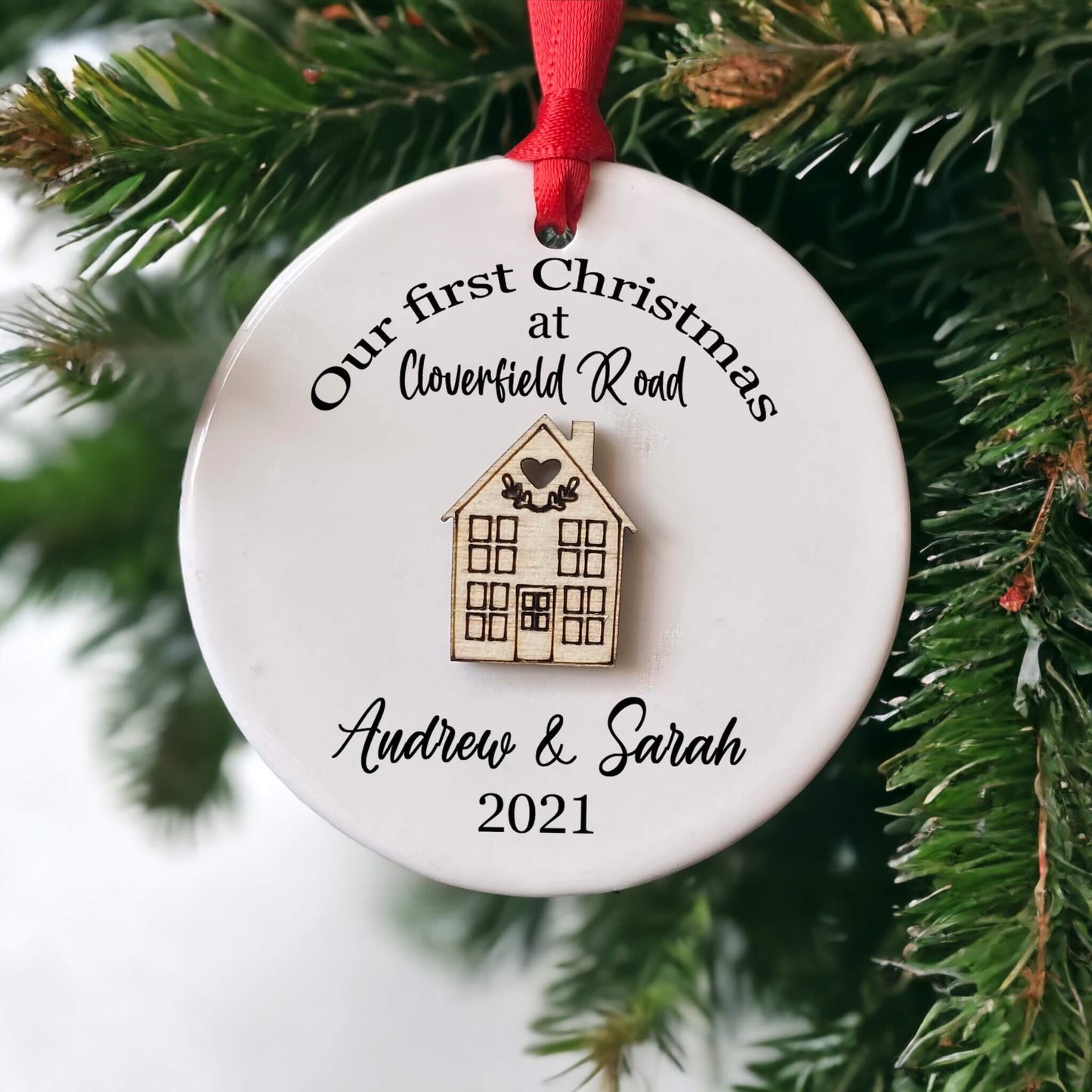 Personalised Our First Christmas New Home
