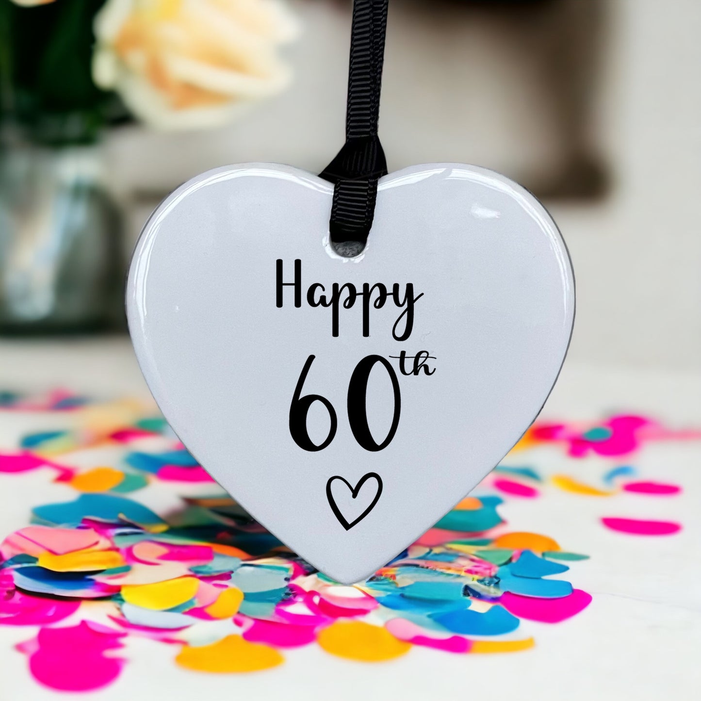 Special Age Ceramic Heart Birthday Decoration Ornament Gift