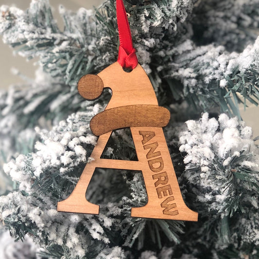 Personalised Alphabet Christmas Decoration