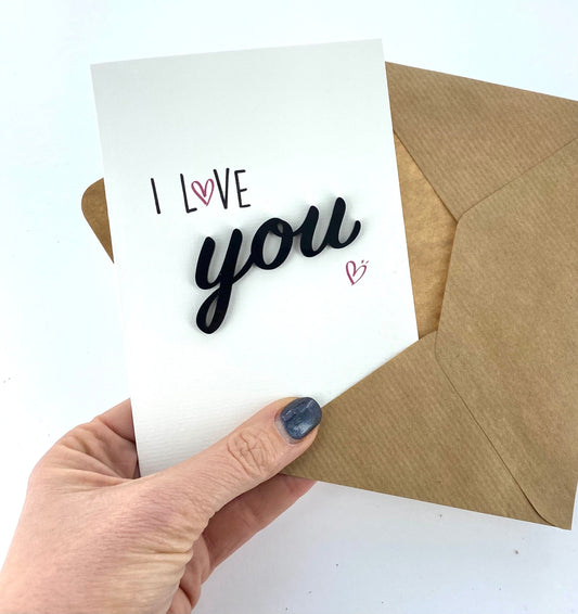 I Love You Greeting Card