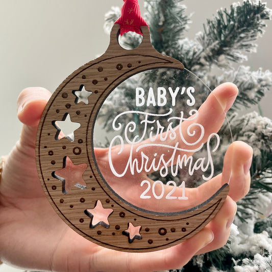 Personalised First Christmas Decoration