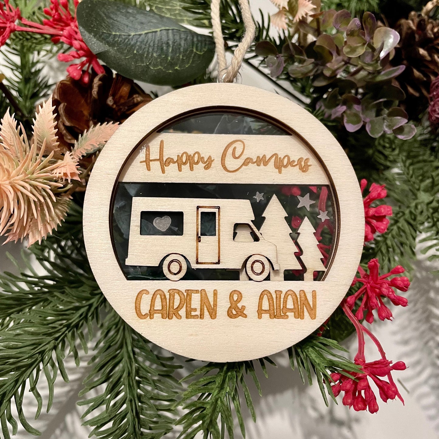 Personalised Motor Home Christmas Decoration