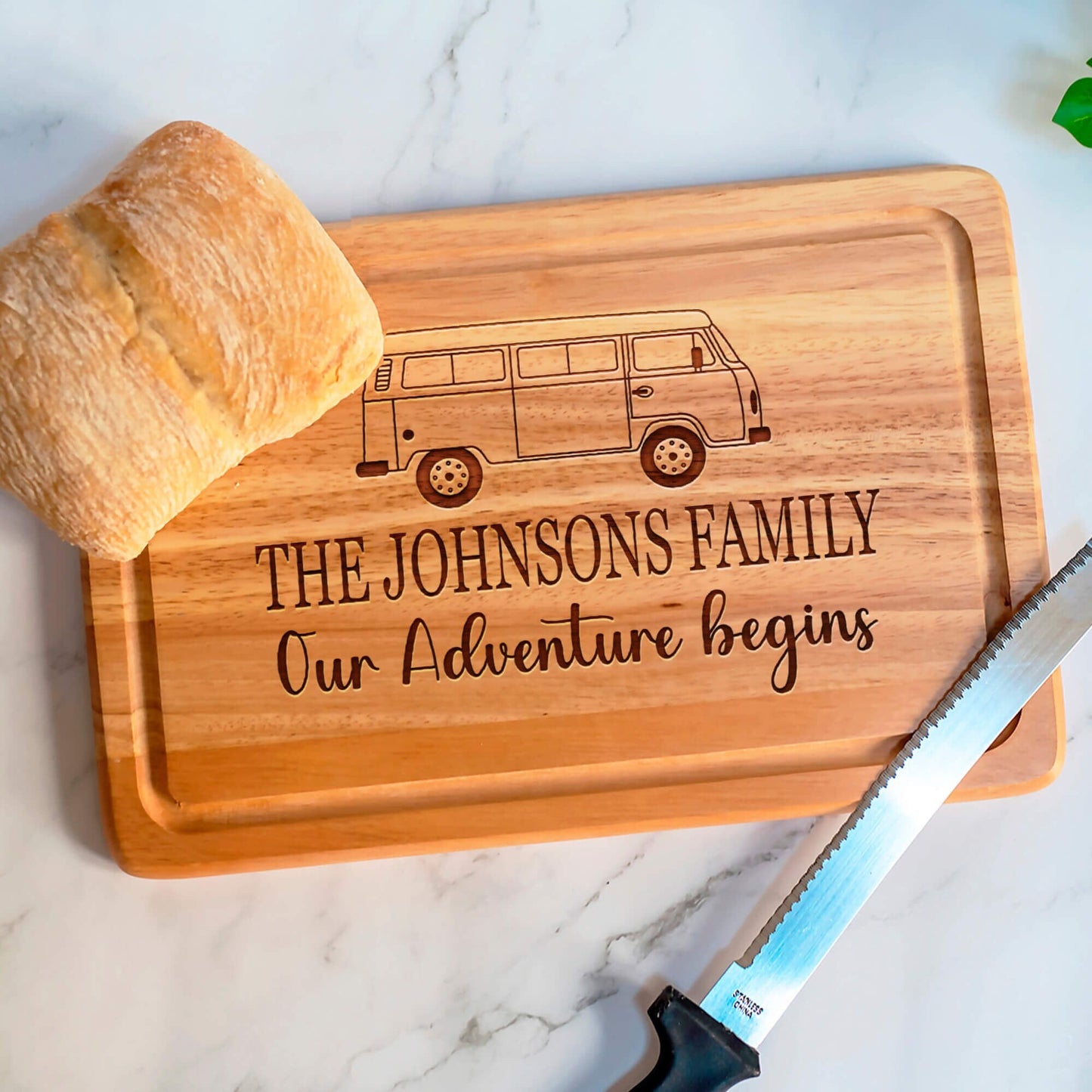 Personalised Campervan Board, Camping Board, Rectangle Cutting Board, Chopping Boards