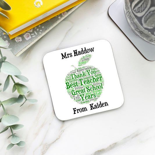 Personalised Teacher Coaster Gift