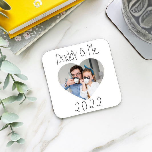 Daddy and Me Photo Coaster