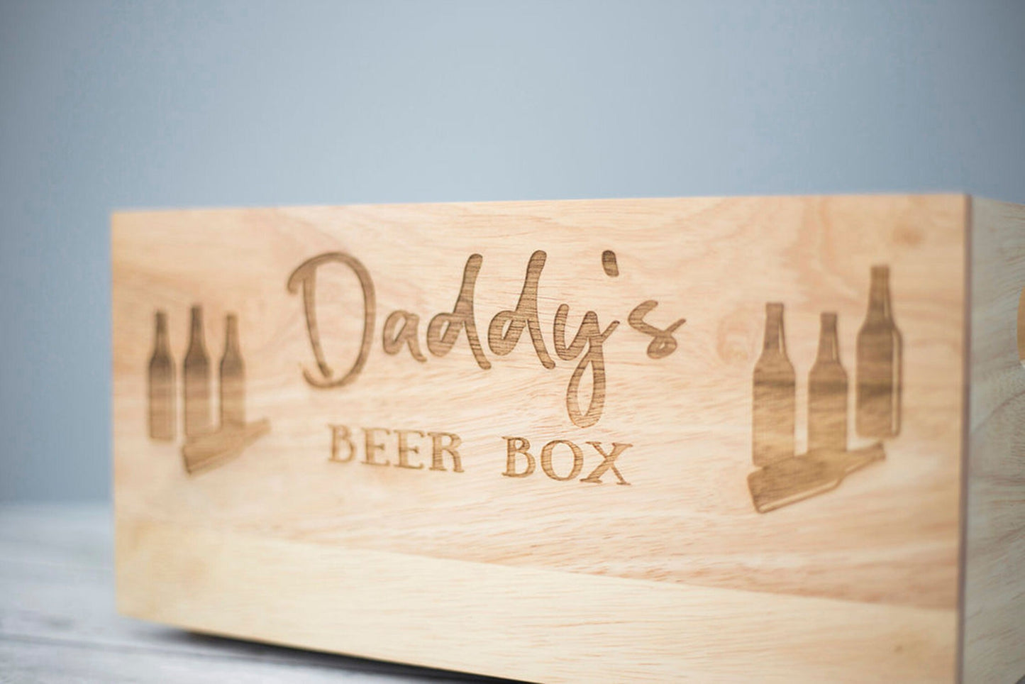 Daddy's Beer Wooden Box Crate