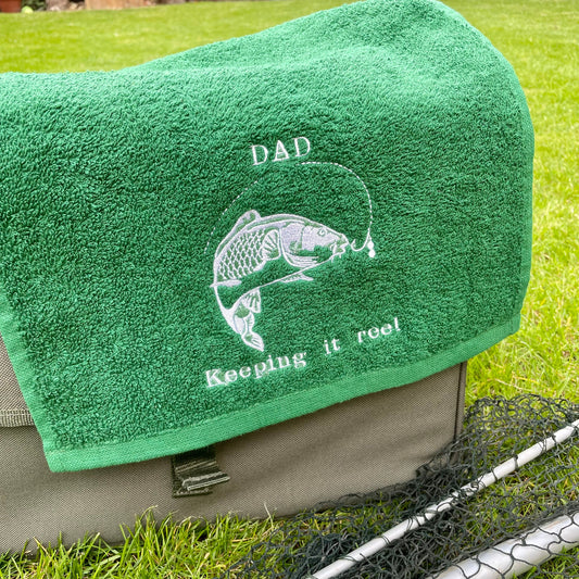 Personalised Carp Fishing Towel