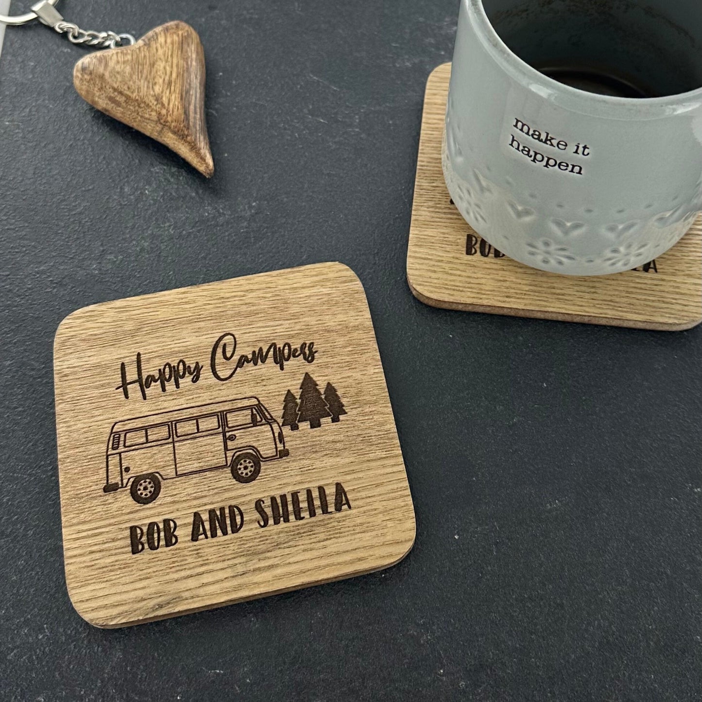 Wooden Campervan Coasters