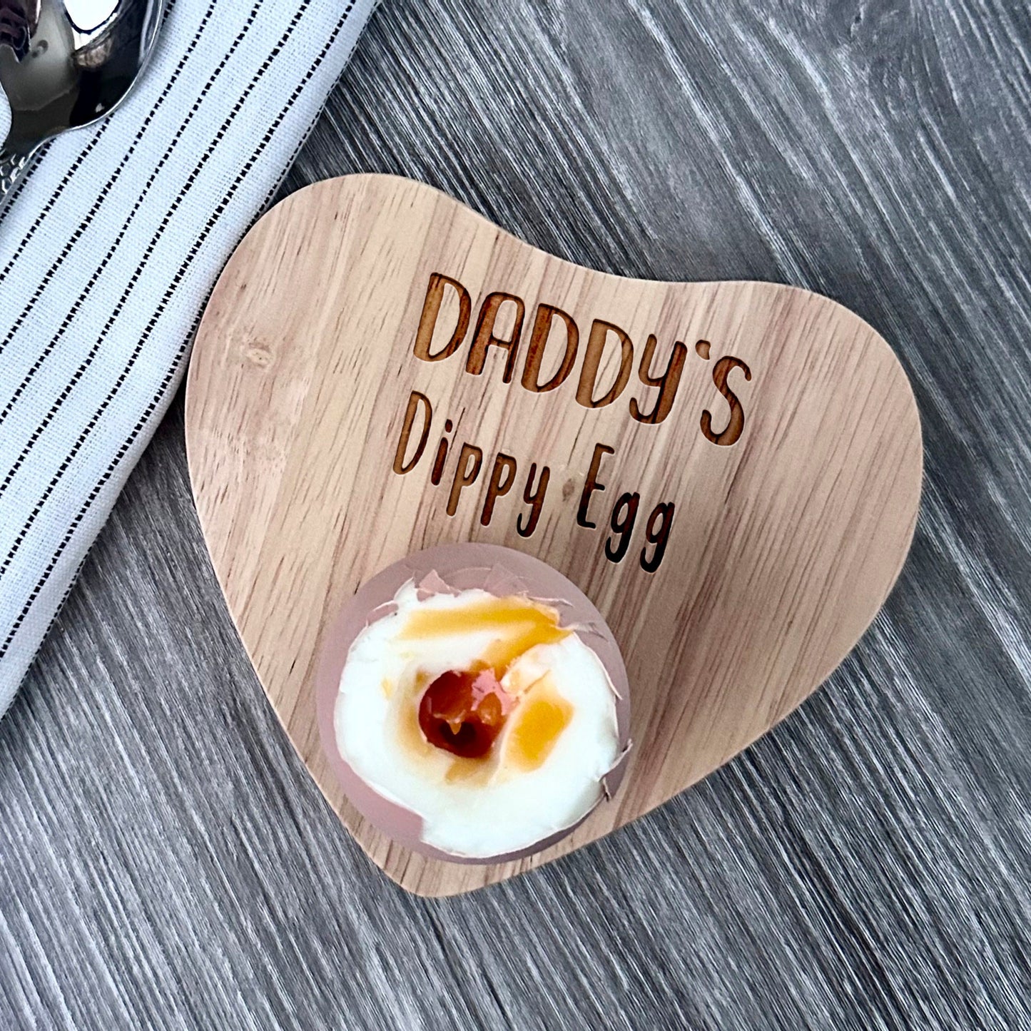 Personalised Heart Egg Breakfast Board